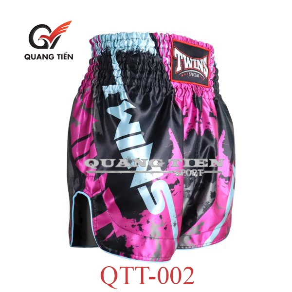 QUẦN MUAY THAI TWINS – CANDY HỒNG ( QTT-002)