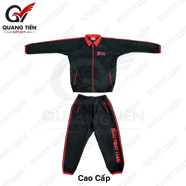 Quần Áo Ép Cân FAIRTEX VS4 VINYL SWEATSUIT cao cấp chính hãng ( màu đỏ )
