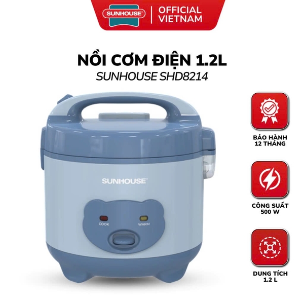 Nồi cơm điện 1.2L Sunhouse SHD8214