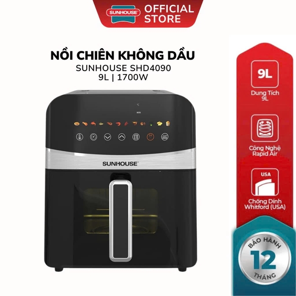 Nồi chiên không dầu 9L Sunhouse SHD4090