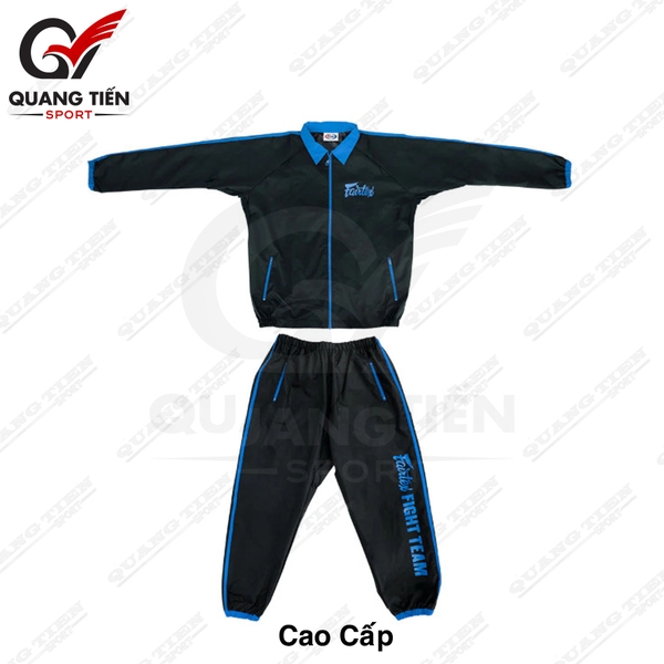 Quần Áo Ép Cân FAIRTEX VS4 VINYL SWEATSUIT cao cấp chính hãng ( màu xanh )