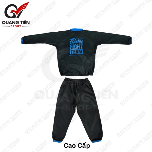Quần Áo Ép Cân FAIRTEX VS4 VINYL SWEATSUIT cao cấp chính hãng ( màu xanh )