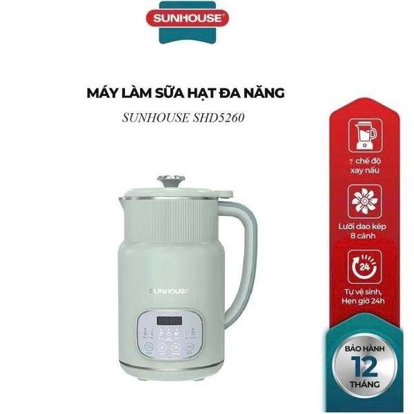 Máy làm sữa hạt đa năng Sunhouse SHD5260