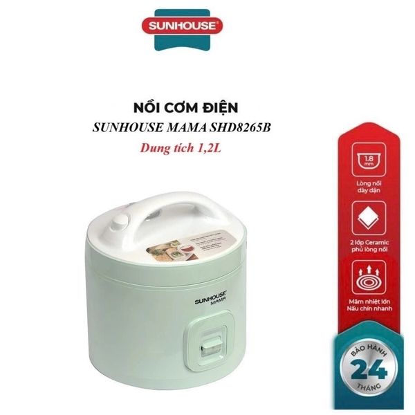 Nồi cơm điện 1.2L Sunhouse Mama SHD8265B