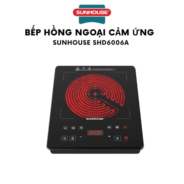 Bếp hồng ngoại cảm ứng Sunhouse SHD6006A