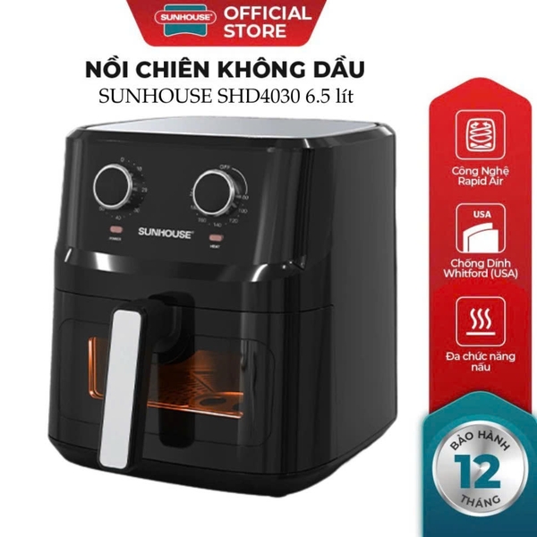 Nồi chiên không dầu 6.5L Sunhouse SHD4030