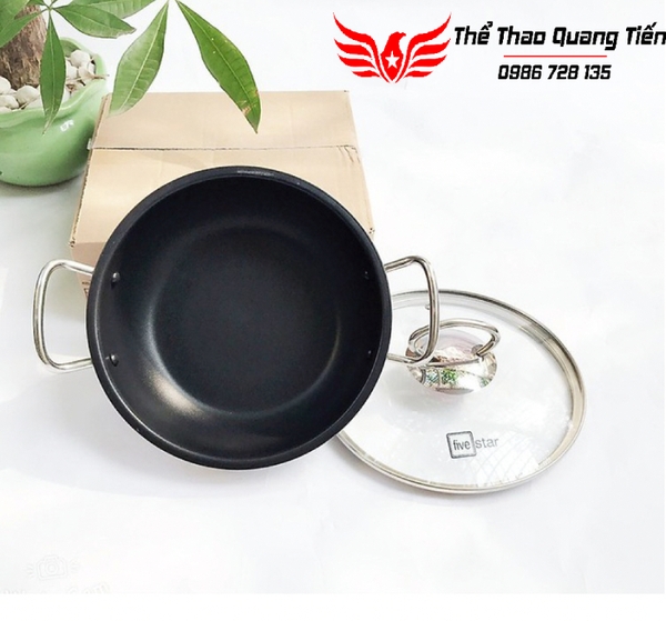 Nồi kho cá 3 đáy chống dính Fivestar 20cm FSN20IN005