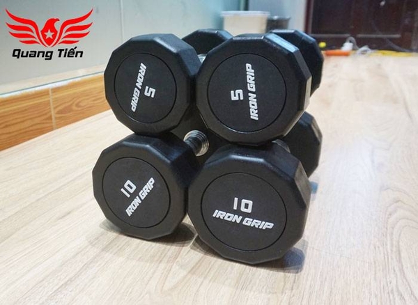 Tạ tay bọc cao su Iron Grip 5 kg (giá 1 quả)