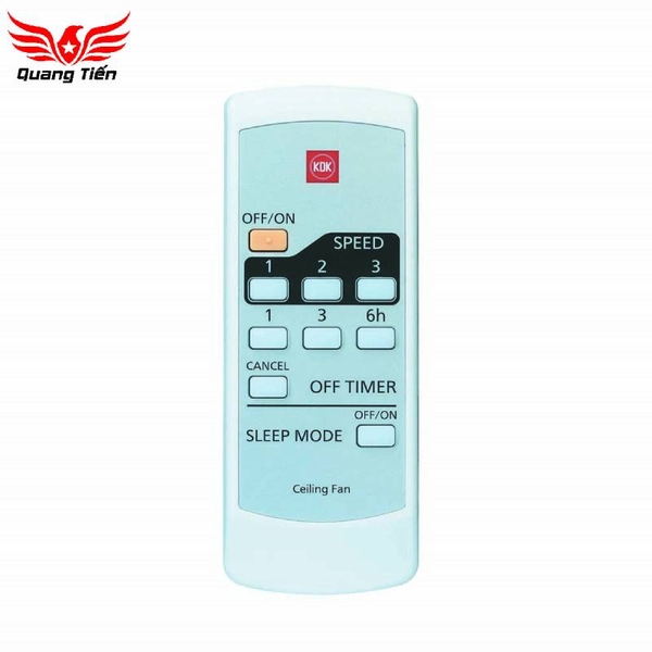 Quạt Trần KDK M56XR màu vàng, 3 cấp độ gió