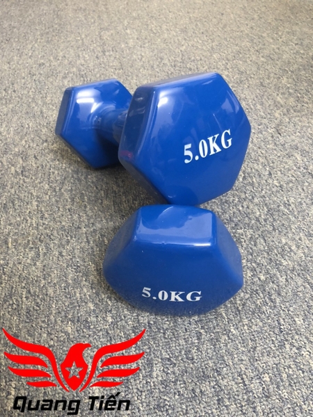 tạ xanh 5kg cao cấp chính hãng (giá 1 quả)