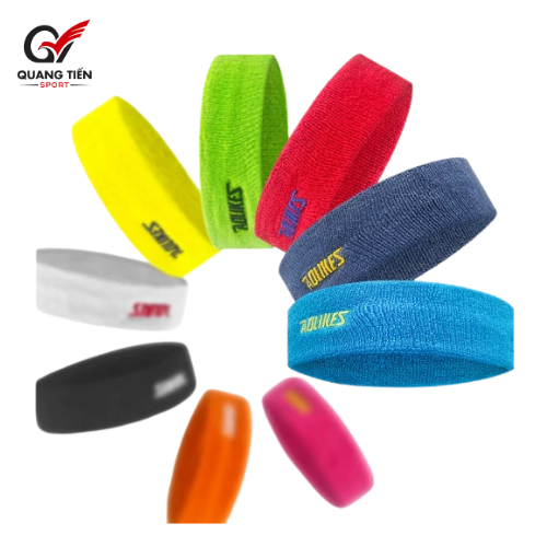Băng Đô Trán Thể Thao Tập Gym Yoga Aolikes 2108 Thể Hình Chạy Bộ Tennis Thấm Mồ Hôi Đầu Nam Nữ Headband Chất Cotton