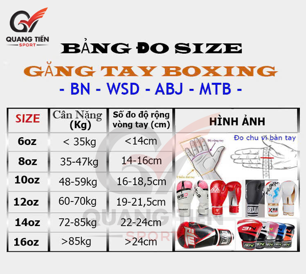 Găng Tay boxing,tán thủ BN ( vàng gold )