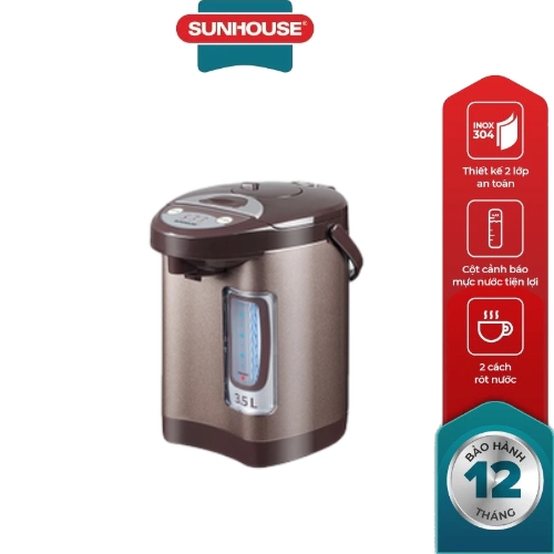 Bình thủy điện 3.5L Sunhouse SHD1535C cafe