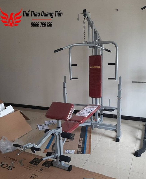 GIÀN TẬP TẠ BEN 601502,Ghế đẩy tạ đa năng Vifasport Ben 601502