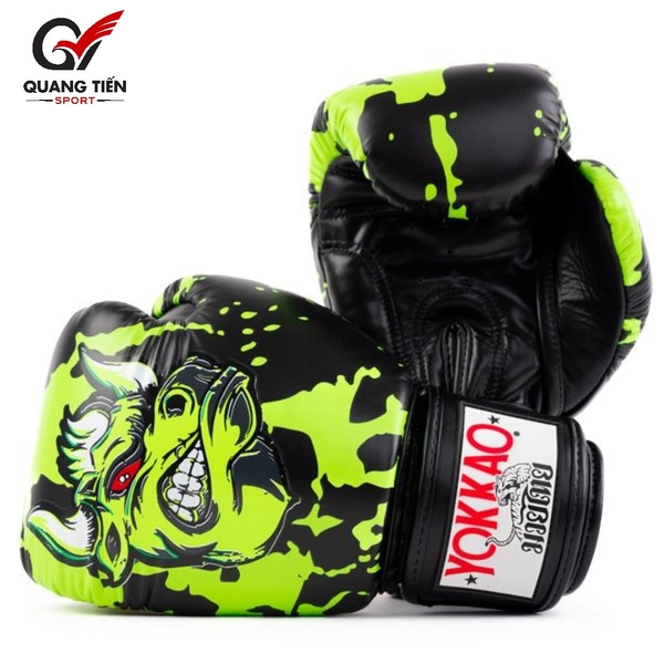 Găng Boxing YOKKAO FYGL-86-1 Angry Bull Boxing Gloves – Black