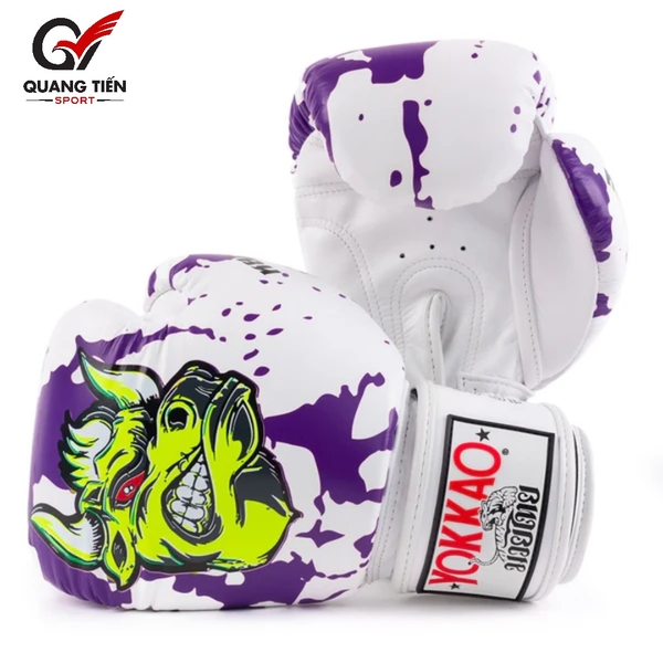 Găng Boxing YOKKAO FYGL-86-4 Angry Bull Boxing Gloves – White