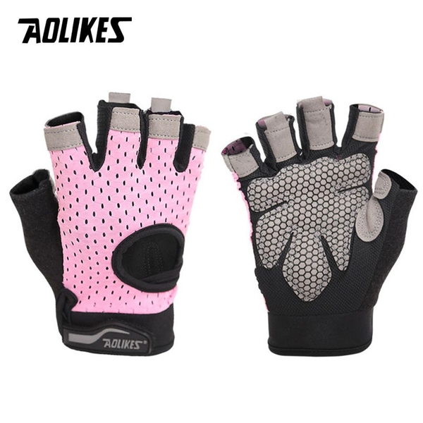 GĂNG TAY NỬA NGÓN TẬP GYM CAO CẤP AOLIKES A-113