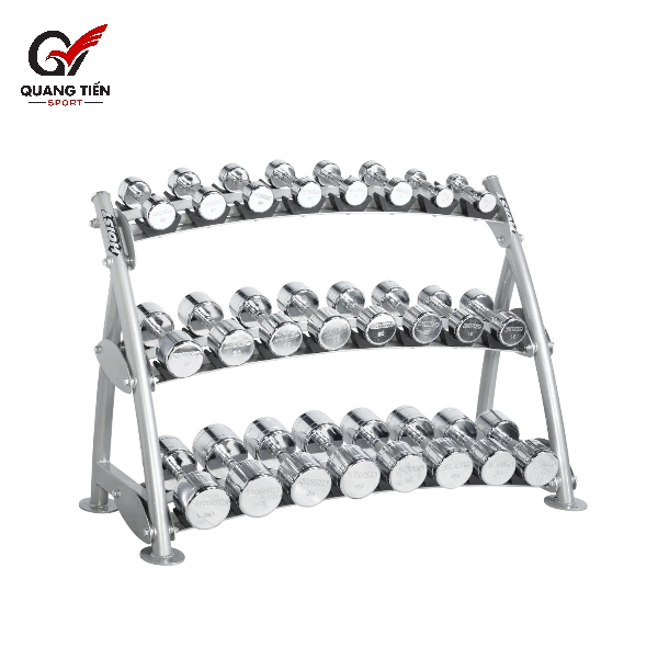 CF3462-3 Giá để tạ đơn 3 tầng thương hiệu Mỹ [Tier Horizontal Beauty Bell Rack]