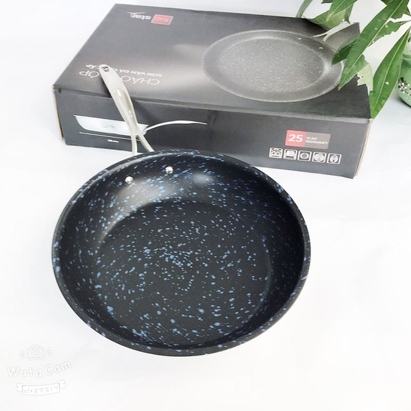 Chảo inox chống dính vân đá cao cấp 3 lớp Fivestar 32cm
