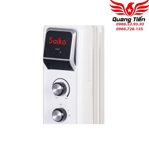 Máy Sưởi Dầu Saiko OR-7213T 13 Thanh (2600W)