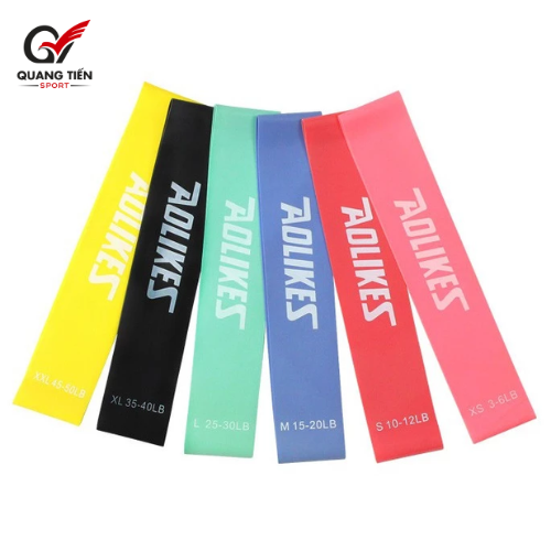 Dây Kháng Lực Mini Band, Bộ Dây Mini Band Cao Su Kháng Lực Tập Gym Chân Mông Aolikes