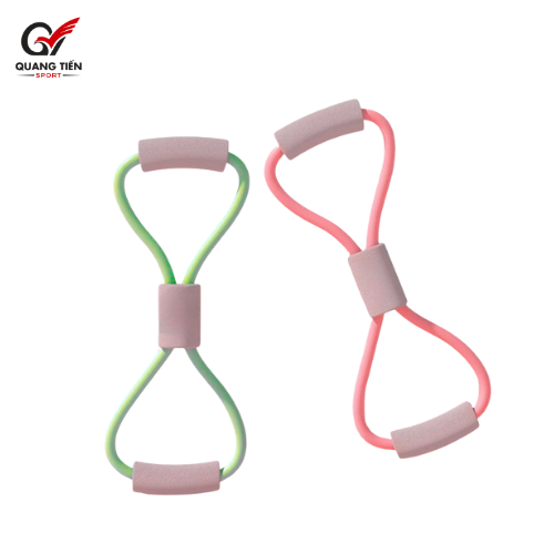 Dây Tập Kháng Lực Số 8 KB-110 Tập Gym Đa Năng, Dây Kháng Lực Tập Yoga Chất Liệu Silicone Bền Bỉ