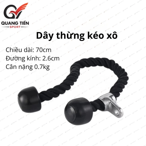 Phụ Kiện Tập Gym Kéo Xô, Dụng Cụ Tập Tay Tập Vai Lưng Chính Hãng