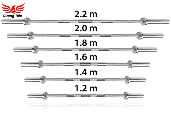 Đòn tạ phi 50 đầu kẹp 2,2m Việt Nam (Giá 1 chiếc)