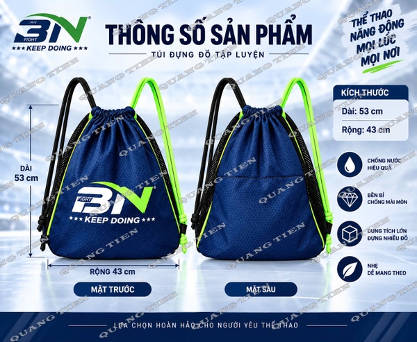 Túi Vải Dù BN Cao Cấp Chính Hãng