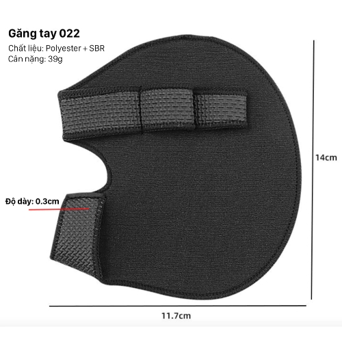 Găng tay Tập gym, Găng tay Tập tạ chống trơn trượt Vivasport - 022