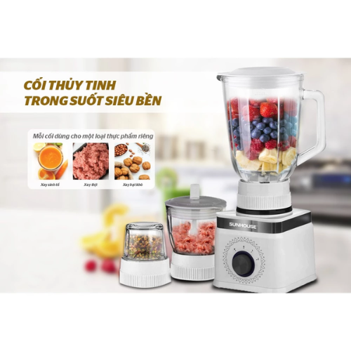 Máy xay sinh tố 3 cối Sunhouse SHD5582W