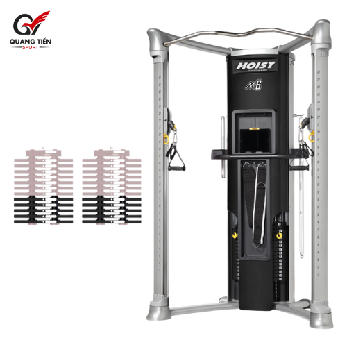 Giàn tập gym đa năng Hoist Mi6 Functional Trainer thương hiệu Mỹ