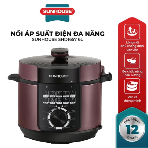 Nồi áp suất điện đa năng Sunhouse SHD1657