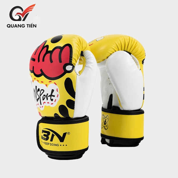 Găng Tay boxing BN 6oz 6.0 mẫu 2025 cá tính ( vàng )