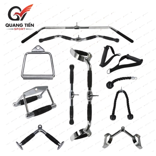 Phụ Kiện Tập Gym Kéo Xô, Dụng Cụ Tập Tay Tập Vai Lưng Chính Hãng