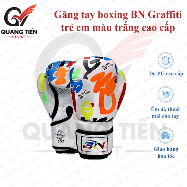 Găng Tay boxing trẻ em BN GRAFFITI 6OZ cao cấp chính hãng