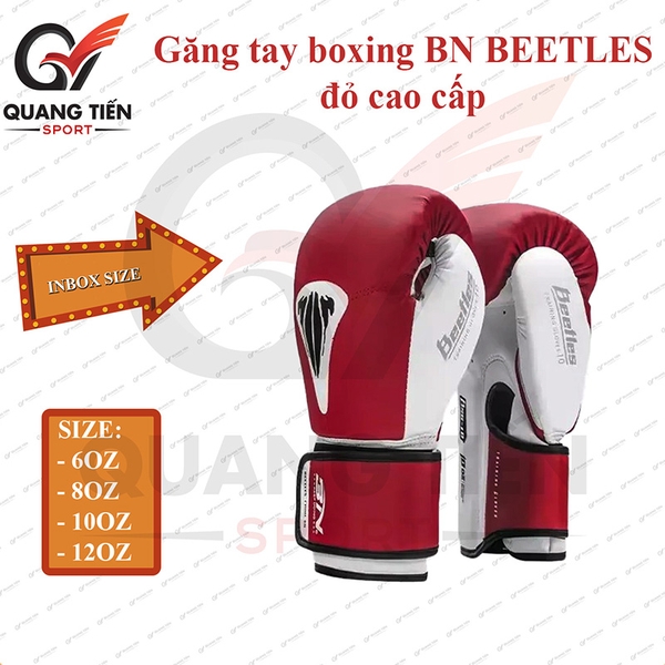 Găng Tay boxing BN BEETES cao cấp chính hãng - Màu đỏ