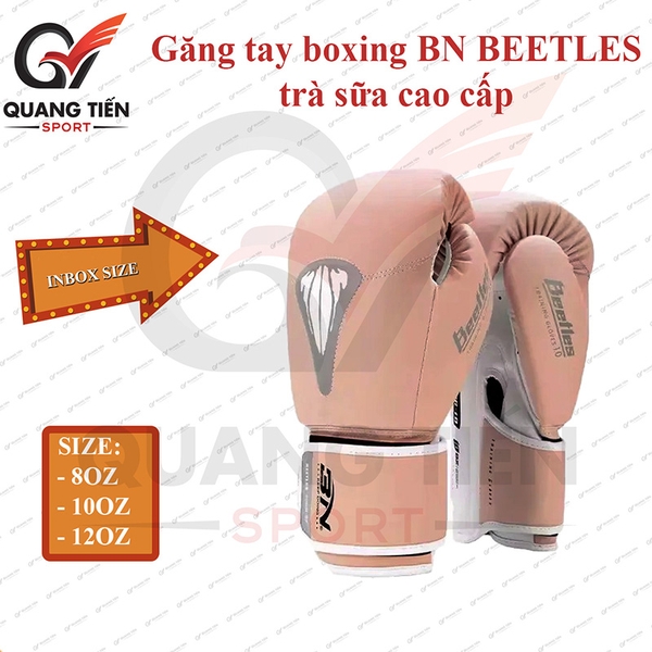 Găng Tay boxing BN BEETLES cao cấp chính hãng - Màu kem