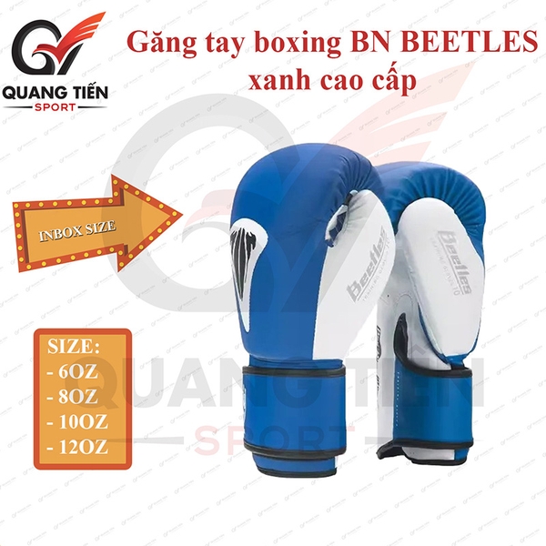 Găng Tay boxing BN BEETES cao cấp chính hãng - Màu xanh