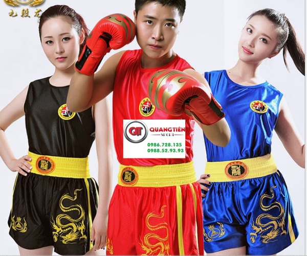 Quần áo tán thủ,Wushu sanshou thêu rồng Jduanl chính hãng loại 1