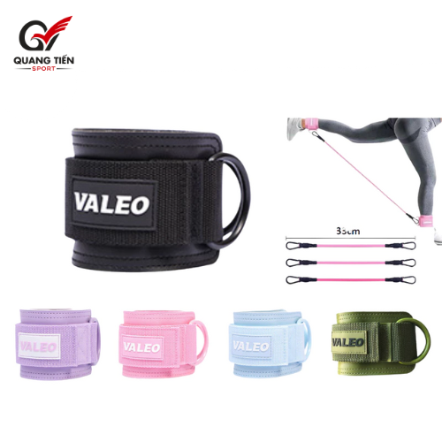 Quấn Cổ Chân Tập Gym Valeo Chất Liệu Da , Tập Chân Mông Với Cáp Chính Hãng VL-2201