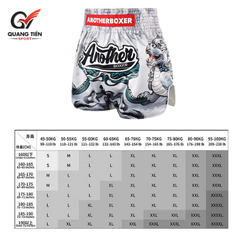 Quần Muay Thái Another Boxer Chính Hãng Muay Thai Short Chất Liệu Satin Cao Cấp | QT-070