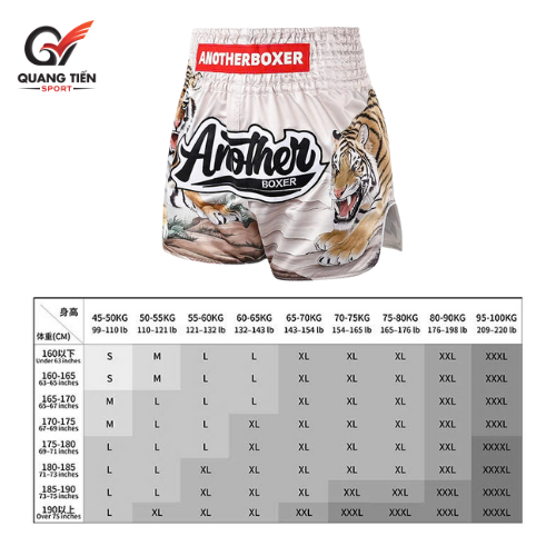 Quần Muay Thái Another Boxer Chính Hãng Muay Thai Short Chất Liệu Satin Cao Cấp | QT-071