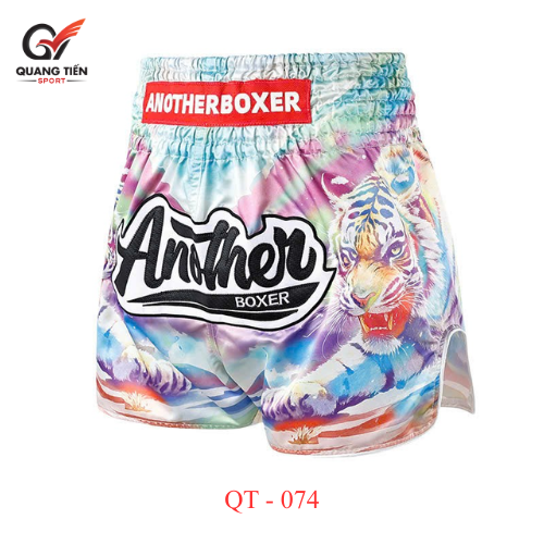 Quần Muay Thái Another Boxer Chính Hãng Muay Thai Short Chất Liệu Satin Cao Cấp | QT-074