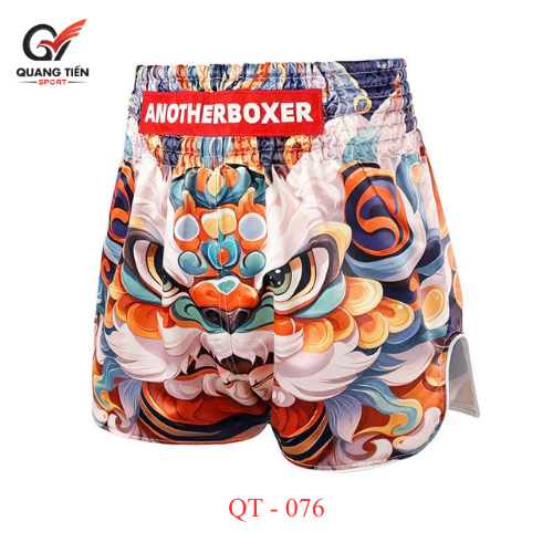 Quần Muay Thái Another Boxer Chính Hãng Muay Thai Short Chất Liệu Satin Cao Cấp | QT-076