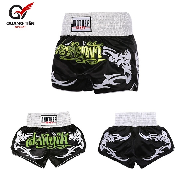Quần Muay Thái Another Boxer – Đen Xanh New