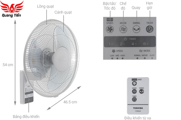 Quạt treo Toshiba F-WSA20(H)VN