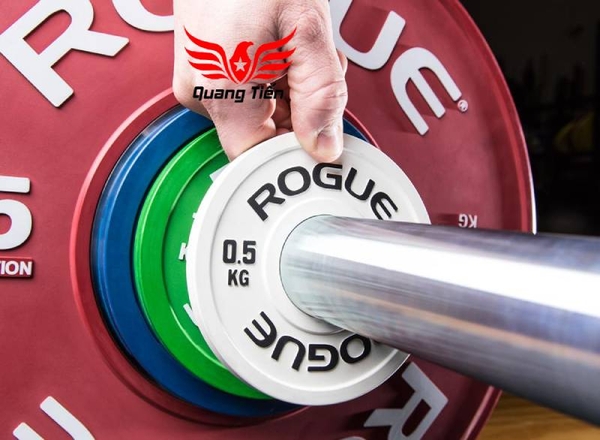 Tạ bánh cao su ROGUE cao cấp 0,5 kg mini lỗ 50 nhập khẩu