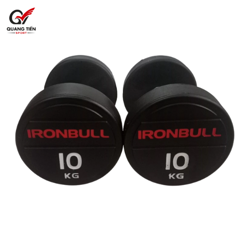 Tạ tay thép bọc cao su IronBull IR04 nhập khẩu 10kg ( giá 1 quả )