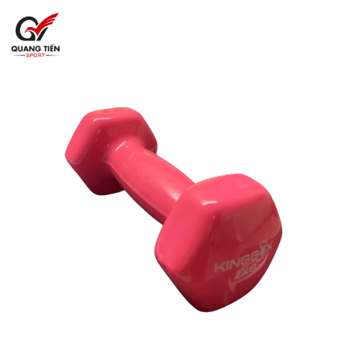 Tạ Tập Gym Tại Nhà KingBox,Tạ Tay Chất Liệu Gang Bọc Cao Su Chống Xước Vỡ Sàn Cân Nặng 2kg (giá 1 quả)